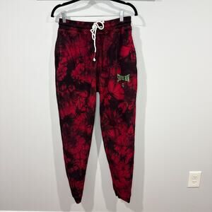 Strivers Row Bleeder Tie Dye Sweatpants Joggers Red Black NWT M